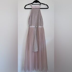 Le Château Soft Blush Pink Sparkle Tulle Dress Size XS Prom Grad